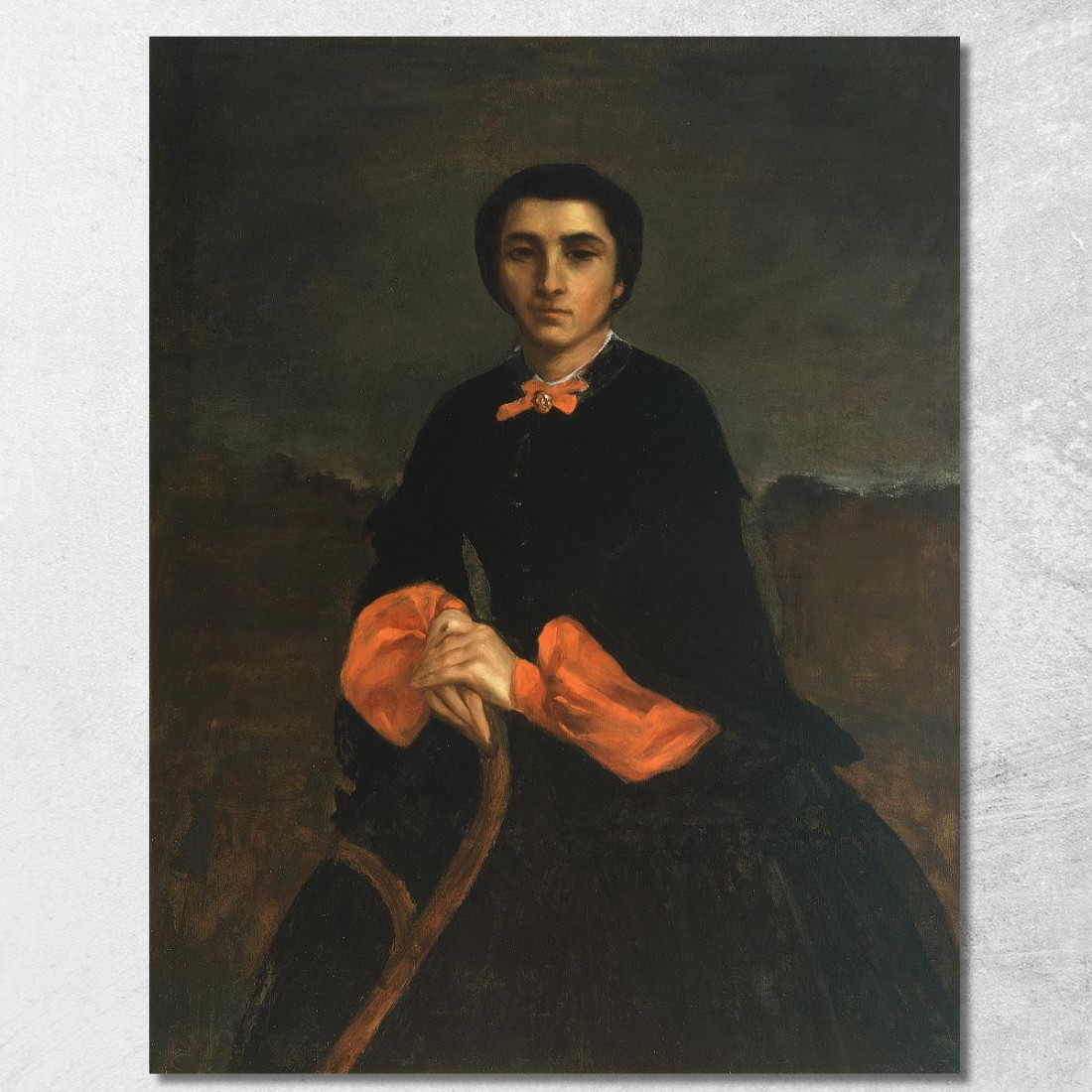 Ritratto Di Donna Juliette Courbet Gustave Courbet cg139 quadro stampato su tela