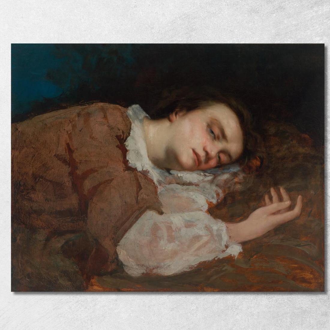 Giovani Donne Delle Rive Della Senna Estate Gustave Courbet cg160 quadro stampato su tela