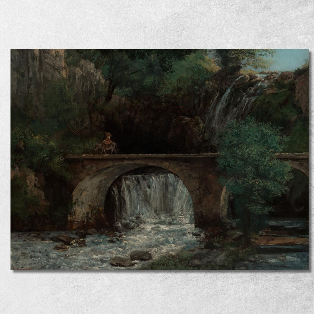 Il Grande Ponte Gustave Courbet cg172 quadro stampato su tela