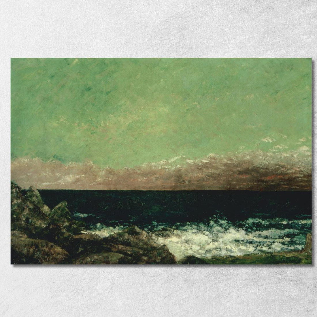 Il Mediterraneo Gustave Courbet cg176 quadro stampato su tela
