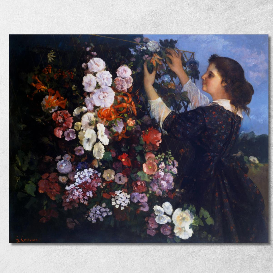 Traliccio Gustave Courbet cg187 quadro stampato su tela
