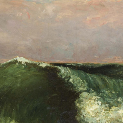 Onde Gustave Courbet cg195 quadro stampato su tela