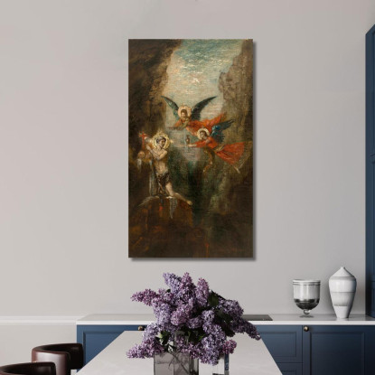 Un Santo Nel Deserto Gustave Moreau gmr1 quadro stampato su tela