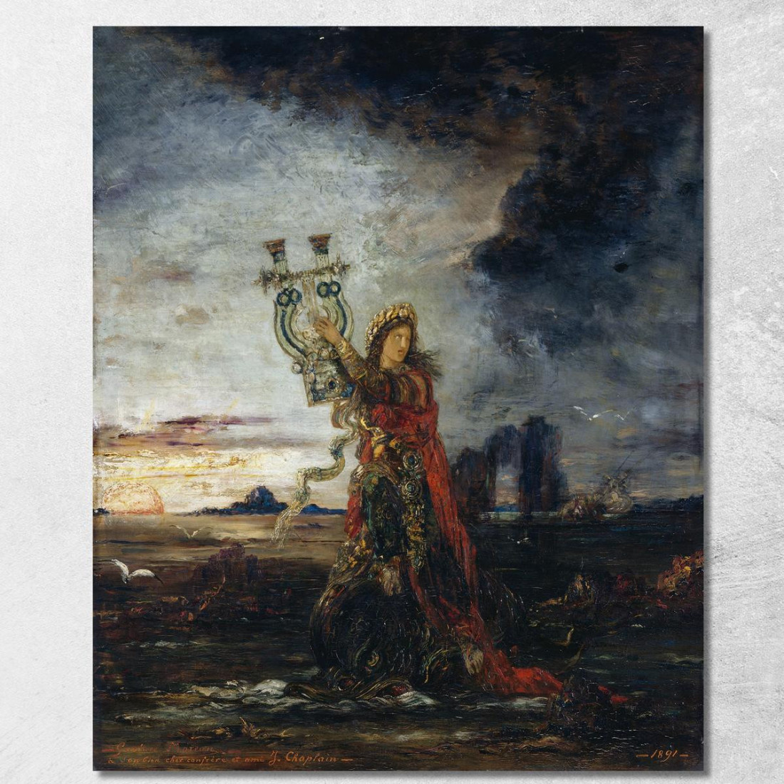 Arione Gustave Moreau gmr2 quadro stampato su tela