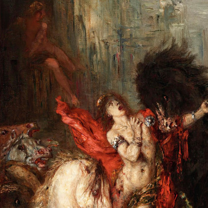 Diomede Divorato Dai Suoi Cavalli Gustave Moreau gmr4 quadro stampato su tela