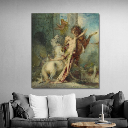 Diomede Divorato Dai Cavalli Gustave Moreau gmr5 quadro stampato su tela