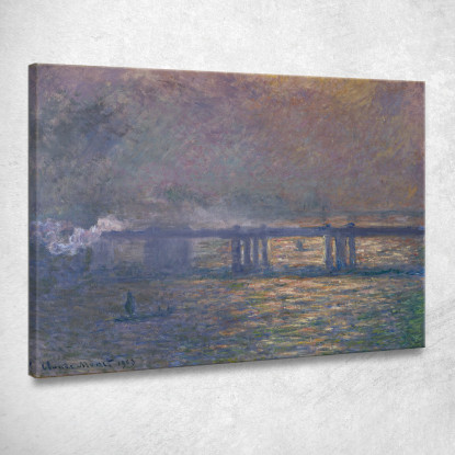 Ponte Di Charing Cross Claude Monet mnt215 quadro stampato su tela