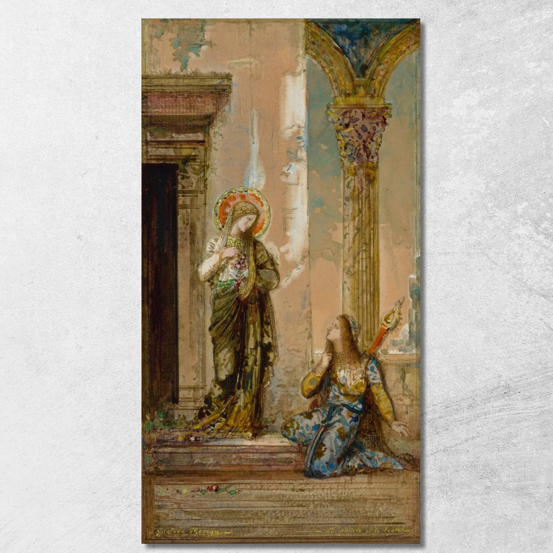 Il Santo E Il Poeta Gustave Moreau gmr18 quadro stampato su tela