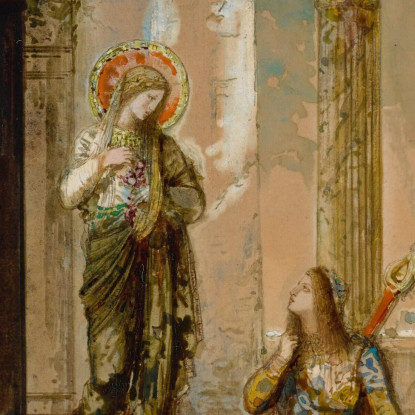 Il Santo E Il Poeta Gustave Moreau gmr18 quadro stampato su tela