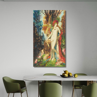 Le Lion Amoureux Il Leone Innamorato Gustave Moreau gmr19 quadro stampato su tela