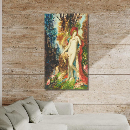 Le Lion Amoureux Il Leone Innamorato Gustave Moreau gmr19 quadro stampato su tela