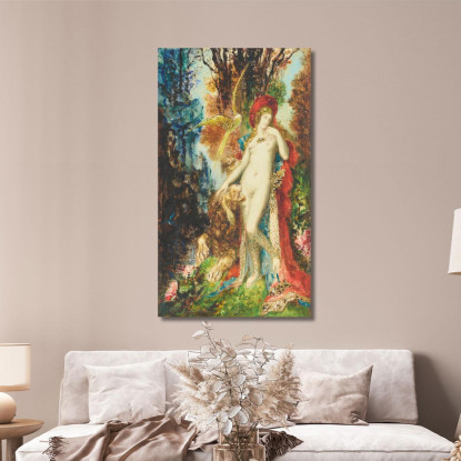 Le Lion Amoureux Il Leone Innamorato Gustave Moreau gmr19 quadro stampato su tela