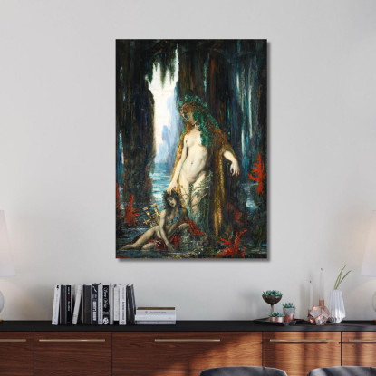 Il Poeta E La Sirena 1893 Gustave Moreau gmr20 quadro stampato su tela