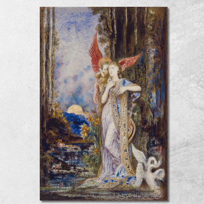 L'Ispirazione Gustave Moreau gmr24 quadro stampato su tela