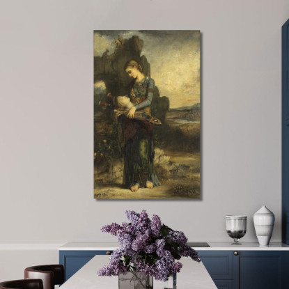 Orfeo Gustave Moreau gmr26 quadro stampato su tela