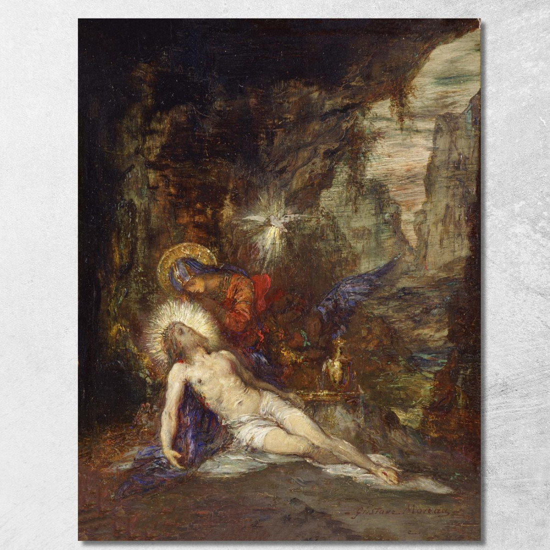 Pietà Gustave Moreau gmr28 quadro stampato su tela