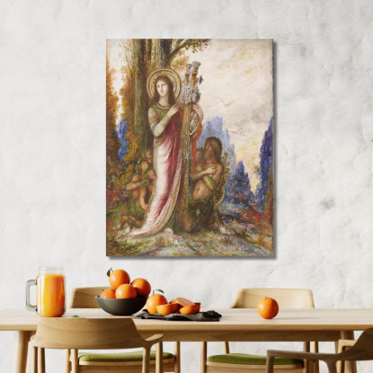 Poeta E Satiri Gustave Moreau gmr29 quadro stampato su tela