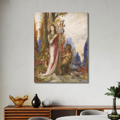 Poeta E Satiri Gustave Moreau gmr29 quadro stampato su tela