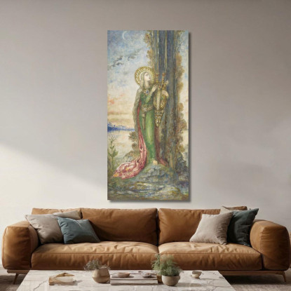 Santa Cecilia Gustave Moreau gmr31 quadro stampato su tela