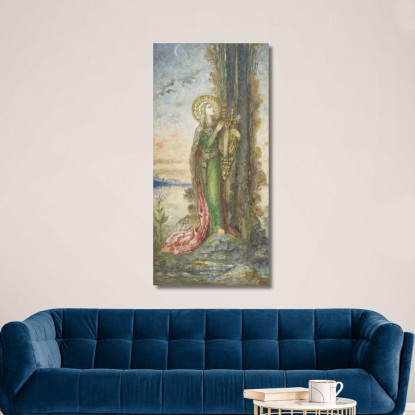 Santa Cecilia Gustave Moreau gmr31 quadro stampato su tela