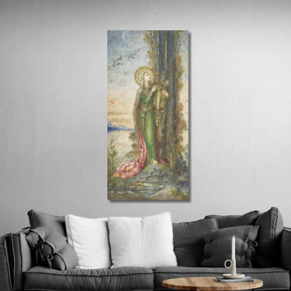 Santa Cecilia Gustave Moreau gmr31 quadro stampato su tela