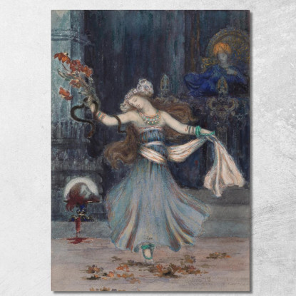 Salomé Danza Davanti Alla Testa Di San Giovanni Battista Gustave Moreau gmr36 quadro stampato su tela