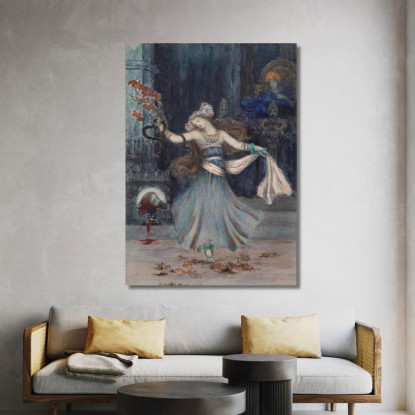 Salomé Danza Davanti Alla Testa Di San Giovanni Battista Gustave Moreau gmr36 quadro stampato su tela