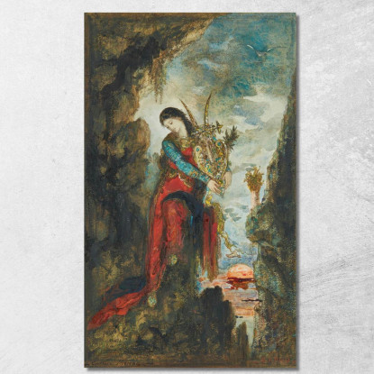 Saffo Gustave Moreau gmr37 quadro stampato su tela