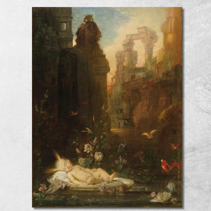 Il Bambino Mosè Gustave Moreau gmr44 quadro stampato su tela