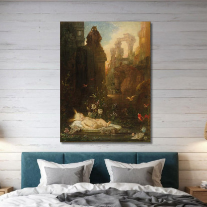 Il Bambino Mosè Gustave Moreau gmr44 quadro stampato su tela