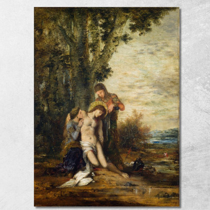 Il Martire San Sebastiano Gustave Moreau gmr45 quadro stampato su tela