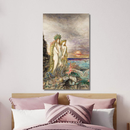 Le Sirene Gustave Moreau gmr46 quadro stampato su tela