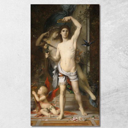 Il Giovane E La Morte Gustave Moreau gmr48 quadro stampato su tela