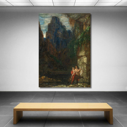 L'Educazione Di Achille Gustave Moreau gmr49 quadro stampato su tela