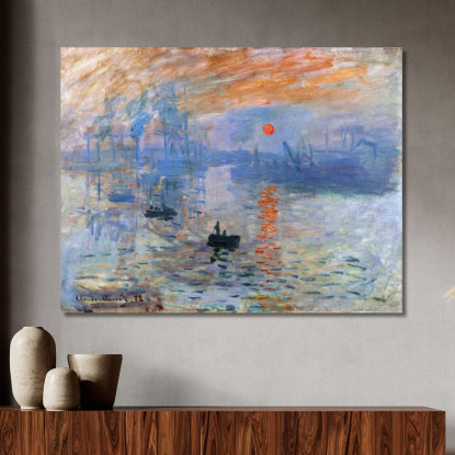 Alba 1872 Claude Monet mnt220 quadro stampato su tela