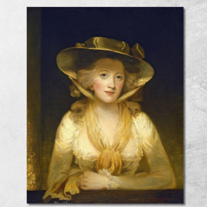 Signora Cunliffe John Hoppner jhp10 quadro stampato su tela