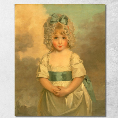 La Signorina Charlotte Papendick Da Bambina John Hoppner jhp13 quadro stampato su tela