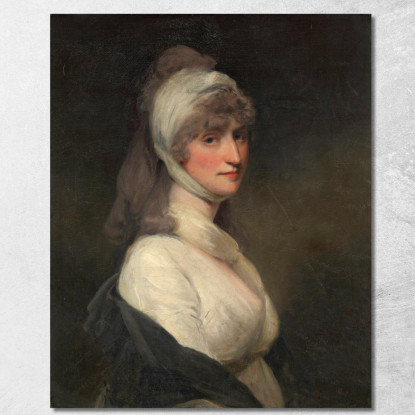 La Signora Thomas Pechell Charlotte Clavering John Hoppner jhp20 quadro stampato su tela