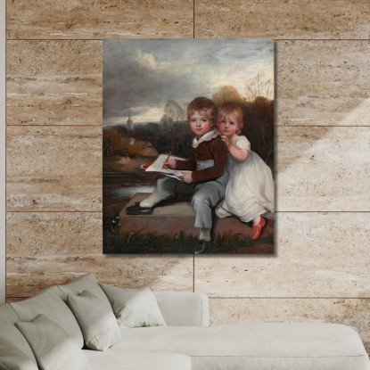 I Bambini Bowden John Hoppner jhp39 quadro stampato su tela