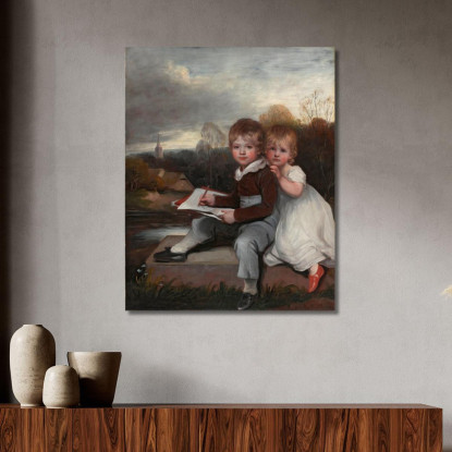 I Bambini Bowden John Hoppner jhp39 quadro stampato su tela