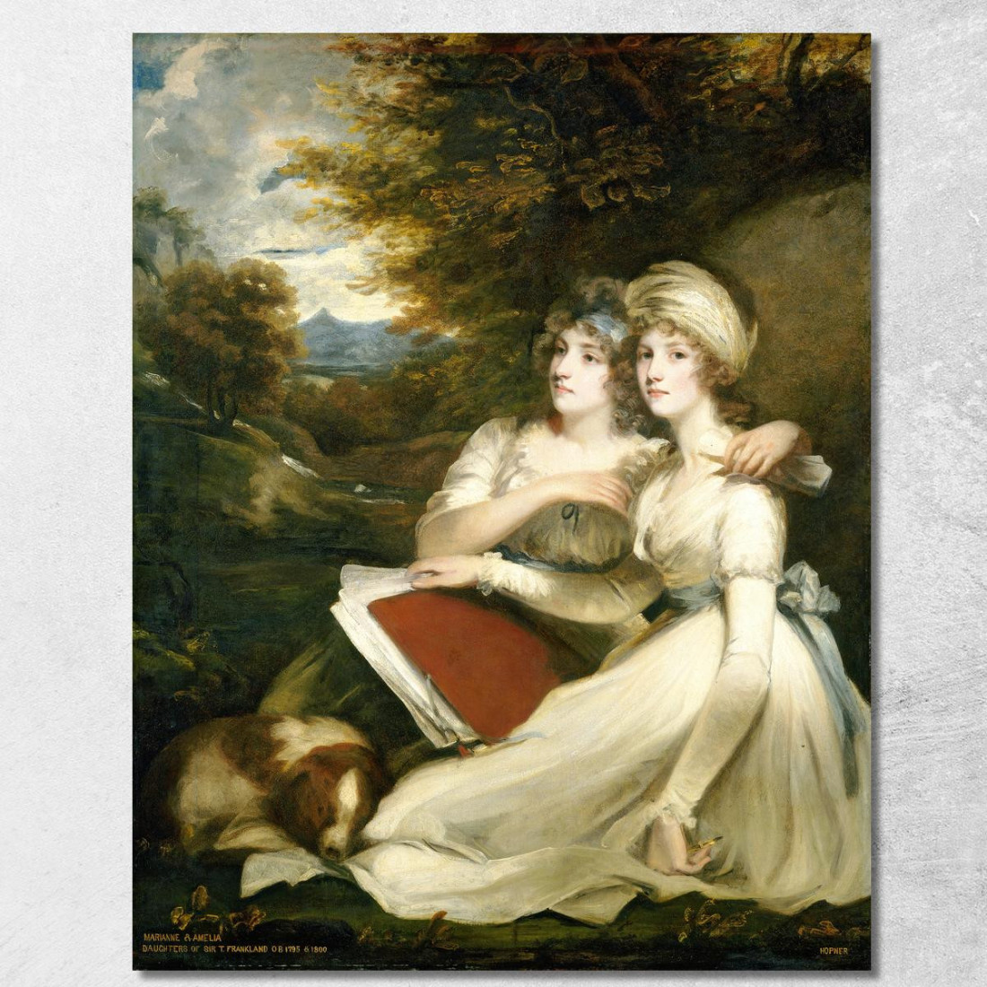 Le Sorelle Frankland John Hoppner jhp41 quadro stampato su tela