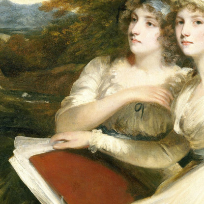 Le Sorelle Frankland John Hoppner jhp41 quadro stampato su tela