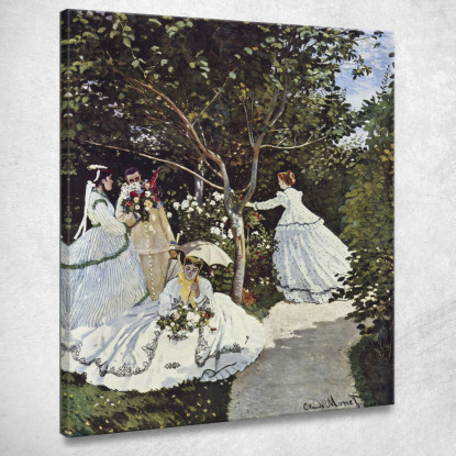 Donne Nel Giardino 1866 Claude Monet mnt230 quadro stampato su tela