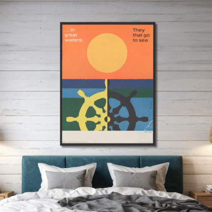 Nella Grande Acqua Salmi Joseph Binder jbn26 quadro stampato su tela