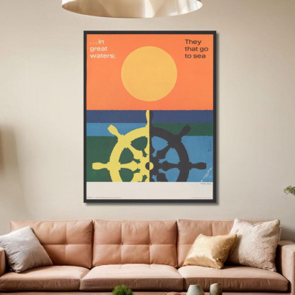 Nella Grande Acqua Salmi Joseph Binder jbn26 quadro stampato su tela