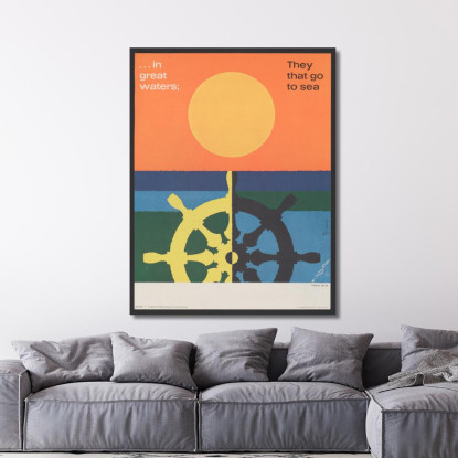 Nella Grande Acqua Salmi Joseph Binder jbn26 quadro stampato su tela
