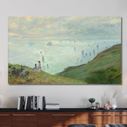 Scogliere A Pourville Claude Monet mnt232 quadro stampato su tela