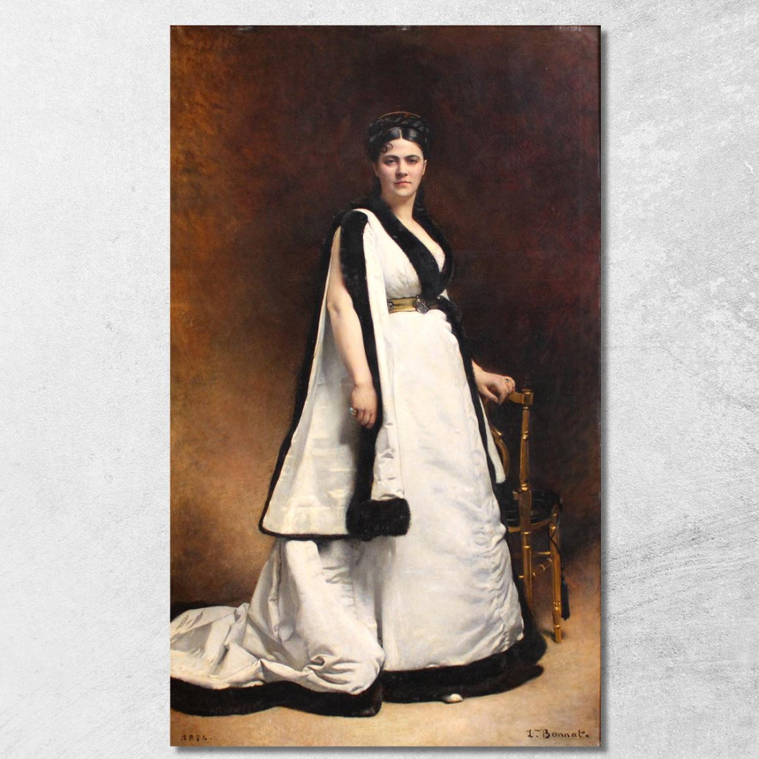 Signora Pasqua Léon Bonnat lbn18 quadro stampato su tela