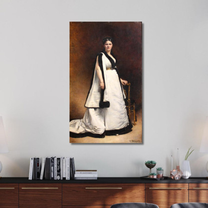 Signora Pasqua Léon Bonnat lbn18 quadro stampato su tela