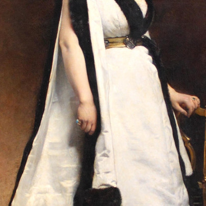 Signora Pasqua Léon Bonnat lbn18 quadro stampato su tela